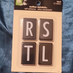 Black Mailbox Alphabets Set